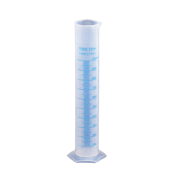 Blue line graduated cylinder plastic cup other chemical equipment measuring cup acid and alkali resistant